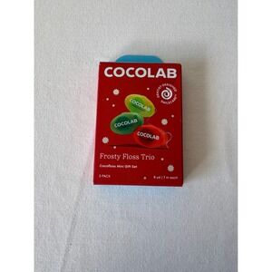 Cocolab Frosty Floss Trio Mini Gift Set 3 Pack Coconut Mint Peppermint 8yd Each